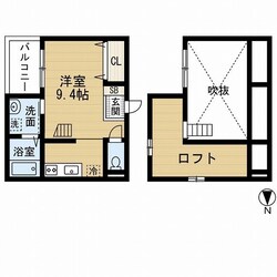 荒子駅 徒歩7分 1階の物件間取画像